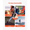 imageVEVOR First Aid Kit 500 Pieces 600D Nylon Large Survival First Aid Bag Emergency Medical Supplies for Home Car Office Travel Camping Truck Hiking Sports Vehicle and Outdoor EmergenciesBlack