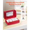 imageVEVOR First Aid Kit 500 Pieces 600D Nylon Large Survival First Aid Bag Emergency Medical Supplies for Home Car Office Travel Camping Truck Hiking Sports Vehicle and Outdoor EmergenciesRed