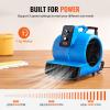 imageVEVOR Floor Blower 1560 RPM 4000 CFM Air Mover for Drying and Cooling Portable Carpet Dryer Fan with 3 Blowing Angles Timer 3Speeds Adjustment for Janitorial Home Commercial Use490 x 400 x 480 mm