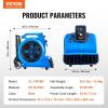 imageVEVOR Floor Blower 1560 RPM 4000 CFM Air Mover for Drying and Cooling Portable Carpet Dryer Fan with 3 Blowing Angles Timer 3Speeds Adjustment for Janitorial Home Commercial Use490 x 400 x 480 mm