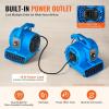 imageVEVOR Floor Blower 1560 RPM 4000 CFM Air Mover for Drying and Cooling Portable Carpet Dryer Fan with 3 Blowing Angles Timer 3Speeds Adjustment for Janitorial Home Commercial Use136 x 98 x 126 inch