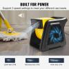 imageVEVOR Floor Blower 1560 RPM 4000 CFM Air Mover for Drying and Cooling Portable Carpet Dryer Fan with 3 Blowing Angles Timer 3Speeds Adjustment for Janitorial Home Commercial Use600 CFM