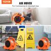 imageVEVOR Floor Blower 1560 RPM 4000 CFM Air Mover for Drying and Cooling Portable Carpet Dryer Fan with 3 Blowing Angles Timer 3Speeds Adjustment for Janitorial Home Commercial Use1000 CFM