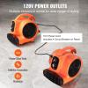imageVEVOR Floor Blower 1560 RPM 4000 CFM Air Mover for Drying and Cooling Portable Carpet Dryer Fan with 3 Blowing Angles Timer 3Speeds Adjustment for Janitorial Home Commercial Use1000 CFM