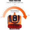 imageVEVOR Floor Blower 1560 RPM 4000 CFM Air Mover for Drying and Cooling Portable Carpet Dryer Fan with 3 Blowing Angles Timer 3Speeds Adjustment for Janitorial Home Commercial Use1000 CFM