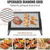 imageVEVOR Folding Campfire Grill Heavy Duty Steel Mesh Grate 224quot Portable Camping Grates Over Fire Pit Camp Fire Cooking Equipment with Legs Carrying Bag Grilling Rack for Outdoor Open Flame Cooking181212 inch