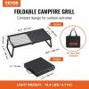 imageVEVOR Folding Campfire Grill Heavy Duty Steel Mesh Grate 224quot Portable Camping Grates Over Fire Pit Camp Fire Cooking Equipment with Legs Carrying Bag Grilling Rack for Outdoor Open Flame Cooking22411 inch