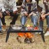 imageVEVOR Folding Campfire Grill Heavy Duty Steel Mesh Grate 224quot Portable Camping Grates Over Fire Pit Camp Fire Cooking Equipment with Legs Carrying Bag Grilling Rack for Outdoor Open Flame Cooking22411 inch