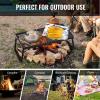imageVEVOR Folding Campfire Grill Heavy Duty Steel Mesh Grate 224quot Portable Camping Grates Over Fire Pit Camp Fire Cooking Equipment with Legs Carrying Bag Grilling Rack for Outdoor Open Flame Cooking22411 inch