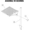 imageVEVOR Folding Campfire Grill Heavy Duty Steel Mesh Grate 224quot Portable Camping Grates Over Fire Pit Camp Fire Cooking Equipment with Legs Carrying Bag Grilling Rack for Outdoor Open Flame Cooking1616 inch