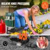 imageVEVOR Folding Garden Kneeler and Seat Heavy Duty Widened 8quot EVA Foam Pad Portable Garden Stool with Tool Bags Gardening Bench to Relieve Knee ampamp Back Pain Great Gifts for Seniors Women ParentsGreen