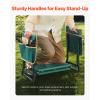 imageVEVOR Folding Garden Kneeler and Seat Heavy Duty Widened 8quot EVA Foam Pad Portable Garden Stool with Tool Bags Gardening Bench to Relieve Knee ampamp Back Pain Great Gifts for Seniors Women ParentsGreen