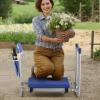 imageVEVOR Folding Garden Kneeler and Seat Heavy Duty Widened 8quot EVA Foam Pad Portable Garden Stool with Tool Bags Gardening Bench to Relieve Knee ampamp Back Pain Great Gifts for Seniors Women ParentsOrange  White