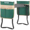 imageVEVOR Folding Garden Kneeler and Seat Heavy Duty Widened 8quot EVA Foam Pad Portable Garden Stool with Tool Bags Gardening Bench to Relieve Knee ampamp Back Pain Great Gifts for Seniors Women ParentsGreen