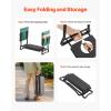 imageVEVOR Folding Garden Kneeler and Seat Heavy Duty Widened 8quot EVA Foam Pad Portable Garden Stool with Tool Bags Gardening Bench to Relieve Knee ampamp Back Pain Great Gifts for Seniors Women ParentsGreen