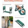 imageVEVOR Folding Garden Kneeler and Seat Heavy Duty Widened 8quot EVA Foam Pad Portable Garden Stool with Tool Bags Gardening Bench to Relieve Knee ampamp Back Pain Great Gifts for Seniors Women ParentsGreen