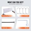 imageVEVOR Garage Shelving Wall Mounted 2 x 6 ft Heavy Duty Shelves 1600 lbs Load Capacity Storage Rack Floating Pack Suitable for Shop Shed Storage Black HL2472502LBS