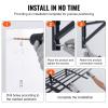 imageVEVOR Garage Shelving Wall Mounted 2 x 6 ft Heavy Duty Shelves 1600 lbs Load Capacity Storage Rack Floating Pack Suitable for Shop Shed Storage Black HL24721600LBS