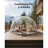 imageVEVOR Garden Dome Tent 95 x 57 ft Outdoor Clear Bubble Tent for 24 Person Weatherproof Geodesic Dome Greenhouse with Window PVC Transparent Tents for Backyard Patios Camping Party Wedding