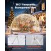 imageVEVOR Garden Dome Tent 95 x 57 ft Outdoor Clear Bubble Tent for 24 Person Weatherproof Geodesic Dome Greenhouse with Window PVC Transparent Tents for Backyard Patios Camping Party Wedding