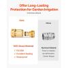 imageVEVOR Garden Hose Quick Connect 34 inch Male ampamp Female 200 PSI Heavy Duty Solid Brass Quick Connector 2 Sets Garden Hose Fitting No Leak Water Hoses Connectors with Gaskets