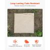 imageVEVOR Garden Stepping Stones 8Pcs 155 x 155 in Decorative Stepping Stones with Stakes WeatherResistant Plastic Pathway Pavers Smooth Surface Outdoor Walkway for Lawn Patio Landscape BeigeBeige