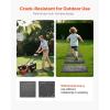 imageVEVOR Garden Stepping Stones 8Pcs 155 x 155 in Decorative Stepping Stones with Stakes WeatherResistant Plastic Pathway Pavers Smooth Surface Outdoor Walkway for Lawn Patio Landscape BeigeGrey