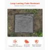 imageVEVOR Garden Stepping Stones 8Pcs 155 x 155 in Decorative Stepping Stones with Stakes WeatherResistant Plastic Pathway Pavers Smooth Surface Outdoor Walkway for Lawn Patio Landscape BeigeGrey