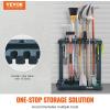 imageVEVOR Garden Tool Organizer 10 Slots Yard Tool Tower Rack for Garage Organization and Storage Hold LongHandled ToolRakeBroomShovel PP Garden Tool Stand Holder Organizer for Yard Shed Outdoor