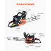 imageVEVOR Gas Chainsaw 58CC 2Cycle Gasoline Powered Chainsaw 20 Inch Handheld Cordless Petrol Chain Saws For Forest Wood Garden and Farm Cutting Use