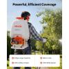 imageVEVOR Gas Powered Backpack Sprayer 265CC 09HP Engine Garden Sprayer with 65 Gallon Tank Large Area Coverage Lawn Spraying Machine with 24 in Wand ampamp Nozzles for Efficient Gardening ampamp Farming65 Gal Backpack Sprayer