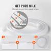 imageVEVOR Goat Milking Machine 12 L 304 Stainless Steel Bucket Electric Automatic Pulsation Vacuum Milker Portable Milker with FoodGrade Silicone Cups and Tubes Adjustable Suction for Cows and Sheep3 L