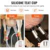 imageVEVOR Goat Milking Machine 12 L 304 Stainless Steel Bucket Electric Automatic Pulsation Vacuum Milker Portable Milker with FoodGrade Silicone Cups and Tubes Adjustable Suction for Cows and Sheep6 L