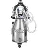 imageVEVOR Goat Milking Machine 12 L 304 Stainless Steel Bucket Electric Automatic Pulsation Vacuum Milker Portable Milker with FoodGrade Silicone Cups and Tubes Adjustable Suction for Cows and Sheep25 L