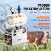 imageVEVOR Goat Milking Machine 12 L 304 Stainless Steel Bucket Electric Automatic Pulsation Vacuum Milker Portable Milker with FoodGrade Silicone Cups and Tubes Adjustable Suction for Cows and Sheep25 L