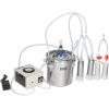 imageVEVOR Goat Milking Machine 12 L 304 Stainless Steel Bucket Electric Automatic Pulsation Vacuum Milker Portable Milker with FoodGrade Silicone Cups and Tubes Adjustable Suction for Cows and Sheep6 L