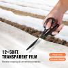 imageVEVOR Greenhouse Plastic Sheeting 8 x 25 ft 6 Mil Thickness UV Resistant Clear Polyethylene Film Hoop Green House Cover for Farms Agriculture Garden12 x 50 ft
