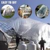 imageVEVOR Greenhouse Plastic Sheeting 8 x 25 ft 6 Mil Thickness UV Resistant Clear Polyethylene Film Hoop Green House Cover for Farms Agriculture Garden20 x 100 ft