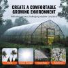 imageVEVOR Greenhouse Plastic Sheeting 8 x 25 ft 6 Mil Thickness UV Resistant Clear Polyethylene Film Hoop Green House Cover for Farms Agriculture Garden25 x 25 ft