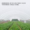 imageVEVOR Greenhouse Plastic Sheeting 8 x 25 ft 6 Mil Thickness UV Resistant Clear Polyethylene Film Hoop Green House Cover for Farms Agriculture Garden25 x 40 ft