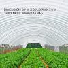 imageVEVOR Greenhouse Plastic Sheeting 8 x 25 ft 6 Mil Thickness UV Resistant Clear Polyethylene Film Hoop Green House Cover for Farms Agriculture Garden32 x 25 ft