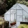 imageVEVOR Greenhouse Plastic Sheeting 8 x 25 ft 6 Mil Thickness UV Resistant Clear Polyethylene Film Hoop Green House Cover for Farms Agriculture Garden8 x 25 ft