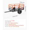 imageVEVOR Heavy Duty ATV Dump Cart  Steel Tow Behind trailer 750 lbs 15 Cubic Feet Garden Utility with Removable Sides1800Lbs28cuft