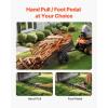 imageVEVOR Heavy Duty ATV Dump Cart  Steel Tow Behind trailer 750 lbs 15 Cubic Feet Garden Utility with Removable Sides1800Lbs28cuft
