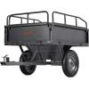 imageVEVOR Heavy Duty ATV Dump Cart  Steel Tow Behind trailer 750 lbs 15 Cubic Feet Garden Utility with Removable Sides500Lbs10cuft