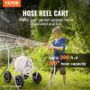 imageVEVOR Hose Reel Cart Hold Up to 300 ft of 58 Hose Garden Water Hose Carts Mobile Tools with 4 Wheels Heavy Duty PowderCoated Steel Outdoor Planting with Storage Basket for Garden Yard Lawn300 ft