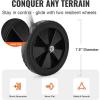 imageVEVOR Hose Reel Cart Hold Up to 300 ft of 58 Hose Garden Water Hose Carts Mobile Tools with 4 Wheels Heavy Duty PowderCoated Steel Outdoor Planting with Storage Basket for Garden Yard Lawn175 ft