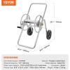 imageVEVOR Hose Reel Cart Hold Up to 300 ft of 58 Hose Garden Water Hose Carts Mobile Tools with 4 Wheels Heavy Duty PowderCoated Steel Outdoor Planting with Storage Basket for Garden Yard Lawn175 ft