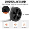 imageVEVOR Hose Reel Cart Hold Up to 300 ft of 58 Hose Garden Water Hose Carts Mobile Tools with 4 Wheels Heavy Duty PowderCoated Steel Outdoor Planting with Storage Basket for Garden Yard Lawn200 ft