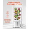 imageVEVOR Hydroponic Growing System with Grow Light 30 Pods Vertical 6 Tiers Hydroponic Tower Home Hydronic Garden with Water Pump Plants Germination Kit for Indoor Herbs Fruits and Vegetables6 Tiers30 PodsWith Grow Light